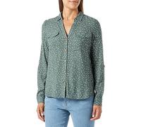 VERO MODA Vmbumpy-Camiseta (Talla L/S) Manga Larga, Dark Forest/AOP:Bumpy Dot, S para Mujer