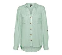 VERO MODA Vmbumpy L S Camiseta New Wvn Ga Noos Blusas, Katydid/Stripes:Snow White, XS para Mujer