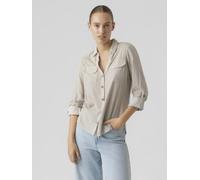 Vero Moda Vmbumpy L/S Shirt New Wvn Ga Noos S Blanco