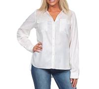 VERO MODA VMBUMPY LS Camiseta Lurex WVN GA Noos, Blanco/Rayas: Dorado Lurex, S
