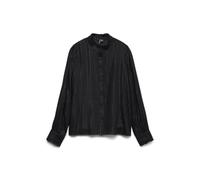 VERO MODA Vmbumpy LS Glitter Frill Camiseta WVN Noos, Negro, S
