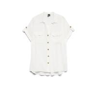 VERO MODA Vmbumpy S/S Camiseta Wvn Ga Noos Blusa de Manga Corta, Blanco, XXL para Mujer