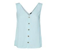 VERO MODA Vmbumpy SL Top Wvn Noos, Blanca Nieve/Rayas: Botón Bachelor, L Mujeres