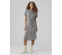Vero Moda Vmbumpy Ss Calf Shirt Dress Wvn Ga Noos XS Blanco