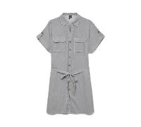 VERO MODA Vmbumpy SS Short Shirt Dress WVN Ga Noos, Gris, M