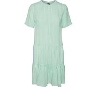 VERO MODA Vmbumpy SS-Vestido Corto para Mujer, Blanco/Rayas: Jade Cream, S