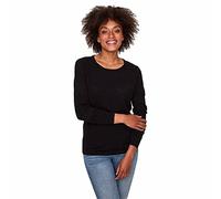 VERO MODA Vmcare Structure LS O-Neck Blouse Noos - Suéter para Mujer, Color Negro, Talla 42 (Talla Fabricante: XL)