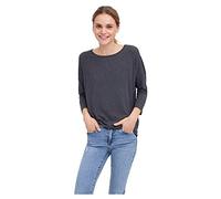 VERO MODA Vmcarla 3/4 Top Ga Noos Camiseta, Negro, M para Mujer