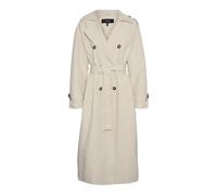 VERO MODA Vmchloe Long Trenchcoat Ga Noos Abrigo, Avena, XL Mujeres