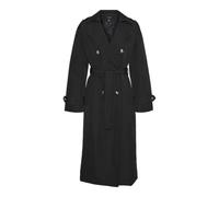 VERO MODA Vmchloe Long Trenchcoat Noos Chaqueta, Negro, M para Mujer