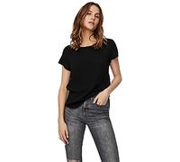 Vero Moda VMCLASSIC - Camiseta básica de Manga Corta y Cuello Redondo para Mujer, Color Liso, Negro, XL