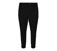VERO MODA Vmcmaya MW Loose Solid Pant Cur Noos Pantalones, Negro, 46W / 32L Mujeres