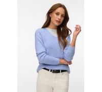 Vero Moda Vmcrewlefile Ls V-Neck Blouse Noos M Azul