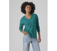 Vero Moda Vmcrewlefile Ls V-Neck Blouse Noos M Verde