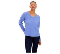 VERO MODA Vmcrewlefile LS V-Neck Blouse Noos Suéter pulóver, Jacaranda/Detalle: Mezcla, XL para Mujer