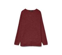 VERO MODA Vmcrewlefile LS V-Neck Blouse Noos, Syrah, M