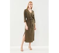 Vero Moda Vmcrystal 3/4 Vneck Ankle Dress Wvn Btq L Negro