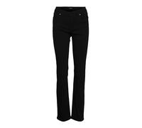 VERO MODA VMDAF MR Straight VI1137 Noos - Vaqueros para Mujer, Color Negro, M/34, Schwarz, MW x 34L