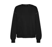 VERO MODA Vmdaisy Pearl Sweat JRS Boo Ga - Camiseta de Manga Larga para Mujer, Negro, M