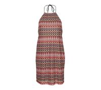 Vero Moda Vmdicte Halterneck Short Dress Jrs, Vestido para Mujer, Bittersweet/Pattern: Bon Bon + Navy B + Snow W + etc, M