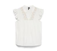 VERO MODA Vmdicthe Emb SL V-Neck Top Wvn Ga para Mujer