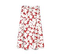 VERO MODA Vmdicthe N/W Ankle Skirt WVN Ga, Fiery Red, M, Rojo, M