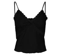 Vero Moda Vmditte Singlet Crop Top Jrs Noos Top, Mujer, Negro, M
