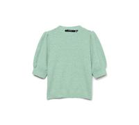 Vero Moda Vmdoffy Ga Noos - Jersey de Cuello Redondo para Mujer, Birds Egg Green/Detail:Melange, S
