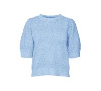 VERO MODA Vmdoffy Ga Noos-Jersey de Cuello Redondo Suéter, Azul Little Boy Blue/Detalles: Melange, L para Mujer