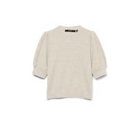 VERO MODA Vmdoffy Ga Noos-Jersey de Cuello Redondo Suéter, Birch/Detalle: Melange, L para Mujer