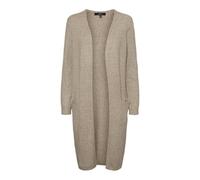 VERO MODA Vmdoffy LS Long Open Cardigan Ga Noos Suéter pulóver, Sepia Tint Melange, S para Mujer