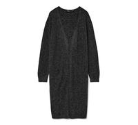 VERO MODA Vmdoffy LS Long Open Cardigan Noos Chaqueta Punto, Negro (Black Melange), 42 (Talla del Fabricante: Large) para Mujer