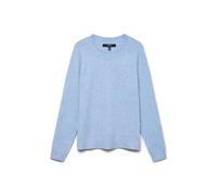 VERO MODA VMDOFFY LS O-Cuello Blouse GA Noos 10201022, Blue Jasper/Detail:Melange, S