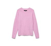 Vero Moda VMDOFFY LS O-Cuello Blouse GA Noos 10201022, Fucsia Rosa/Detalle: Melange, XS