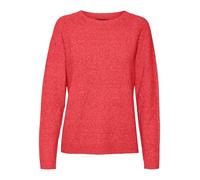VERO MODA Vmdoffy LS O-Neck Blouse Ga Noos Jersey de Punto, Cayenne/Detail:Melange, XS Mujeres