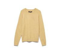 VERO MODA Vmdoffy LS O-Neck Blouse Ga Noos Jersey de Punto, Golden Spice/Detail:Melange, XS para Mujer