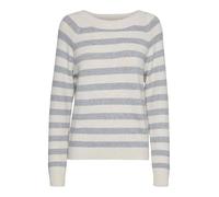 Vero Moda VMDOFFY LS O-Neck Blouse GA Noos, Suéter Tejido Mujer, Birch/Stripes:W. LGM, 28x40inch
