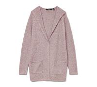 Vero Moda VMDOFFY LS Open Hood Cardigan GA Noos Chaqueta Punto, Woodrose/Detalle: Melange, XL para Mujer