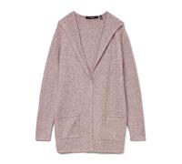 Vero Moda VMDOFFY LS Open Hood Cardigan GA Noos Chaqueta Punto, Woodrose/Detalle: Melange, XL para Mujer