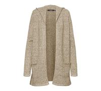VERO MODA Vmdoffy LS Open Hood Cardigan Ga Noos Suéter cárdigan, Tinte Sepia/Detalle: Melange, XL para Mujer