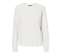 Vero Moda VMDOFFYSHINE LS O-Neck Blouse Rep Noos, Blanca Nieve/Detalle: w Silver Lurex, M