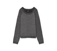 VERO MODA Vmdoffyshine LS O-Neck Blouse Rep Noos Jersey de Punto, Plum Detail:w. Silver Lurex, M para Mujer