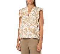 VERO MODA Vmdotty Natali SL Frill Top Wvn Ga, Crema Irlandesa/AOP: Dotty, XS para Mujer