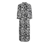 VERO MODA Vmeasy Joy 3/4 Long Shirt Dress Wvn Ga Vestido Blusa, Blanco Nieve/AOP: Black Graphical, M Mujeres