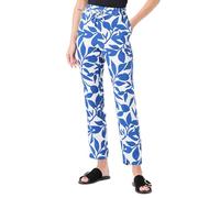 VERO MODA Vmeasy Joy NW Loose Pants WVN Ga - Pantalones para Mujer, Blanco/AOP: Alisa Mazarine Blue, M