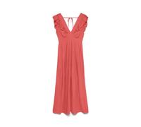 Vero Moda Vmeasy Joy S/L Detail Ankle Dress Wvn Vestido de Tobillo, Coral, M Mujeres