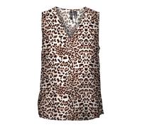 VERO MODA Vmeasy Joy S/L V-Cuello Top Wvn Ga Blusas, Tan/AOP: Liv, M para Mujer