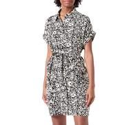 VERO MODA Vmeasy Joy S/S Camiseta Dress Wvn Ga Vestido, Negro/AOP: Sika, S para Mujer