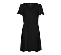 VERO MODA Vmeasy Joy SS Short Dress WVN Ga - Vestido de Verano para Mujer, Negro, M