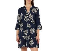 VERO MODA Vmeasy Joy Wvn Ga-Vestido Corto 3/4 Verano, Azul, XS para Mujer